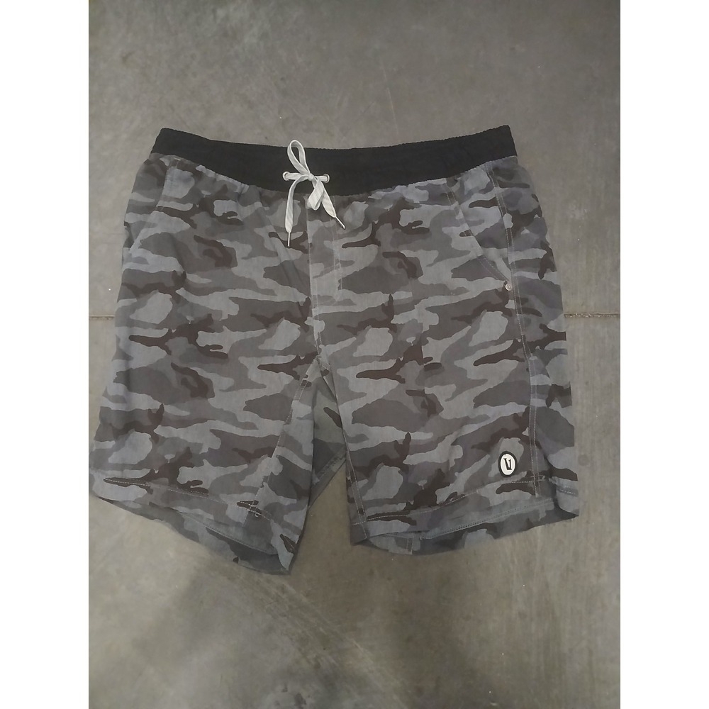 Vuori Kore Short Mens 36 Waist Black Camo Lined Athletic Training Shorts